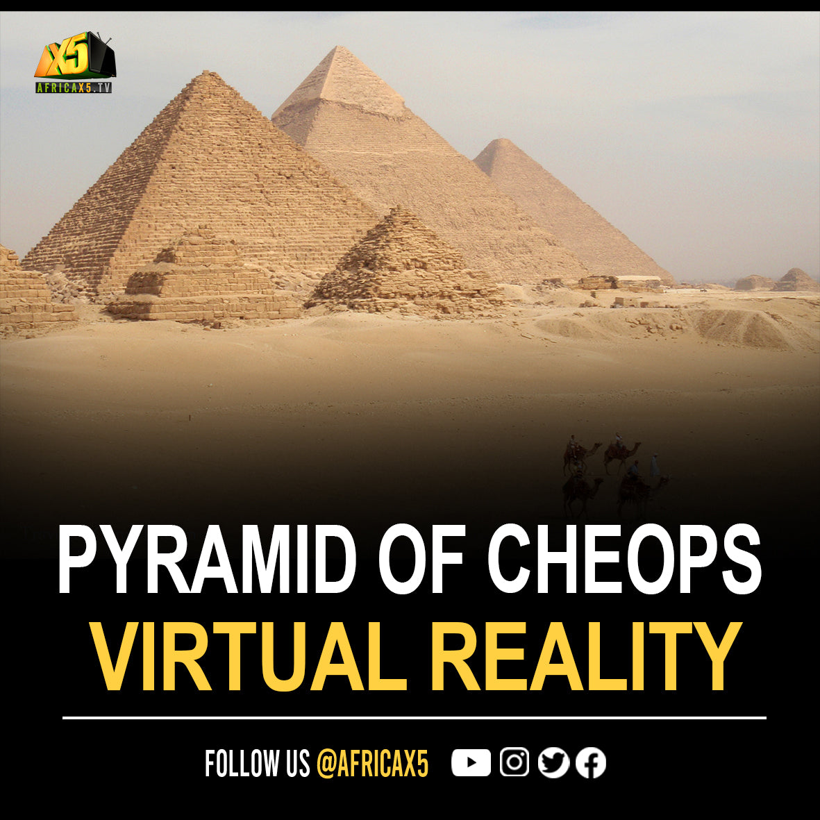 Egypt's pyramid of Cheops explored in virtual reality in Paris