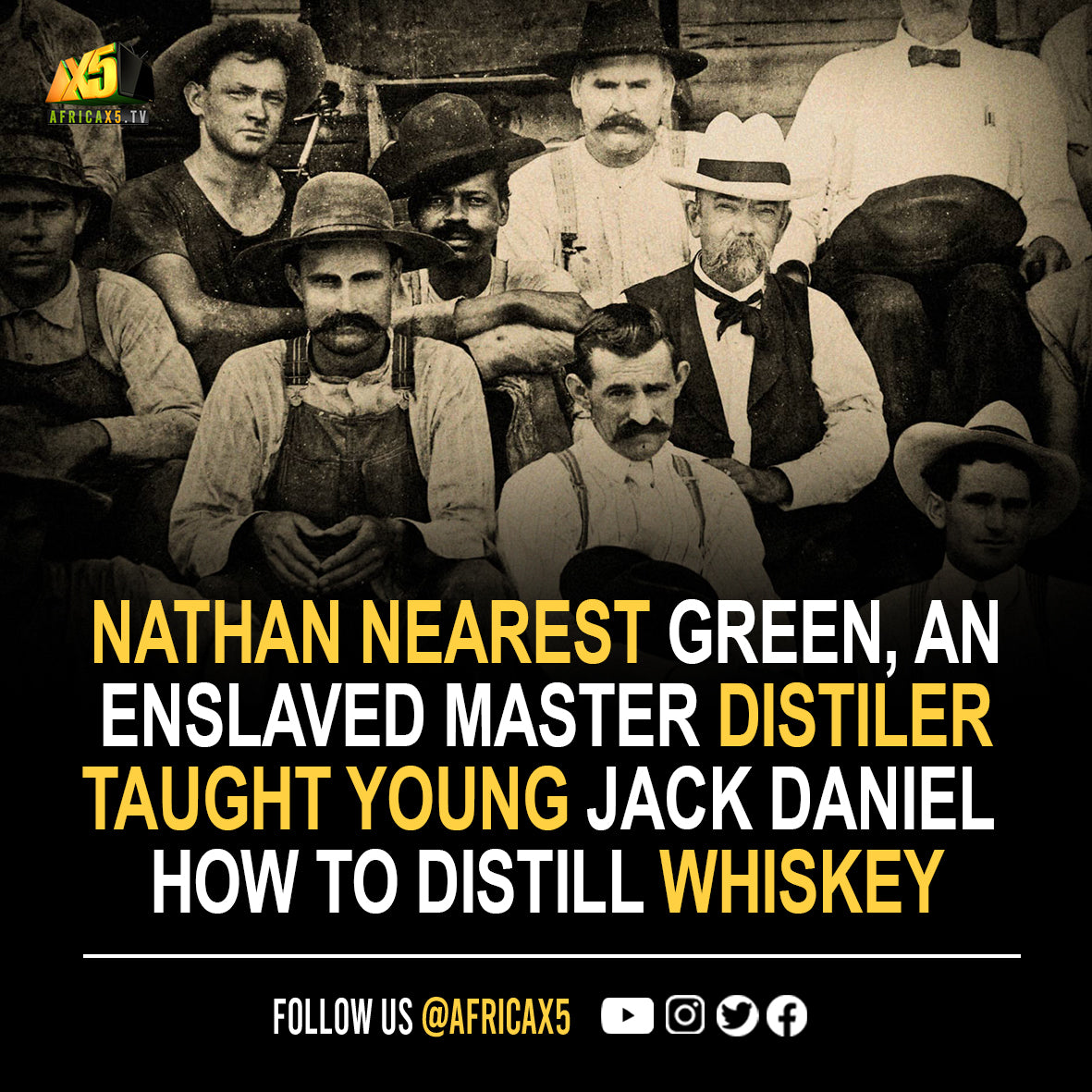 So who taught a young Jack Daniel how to distill what would become the world’s best-selling whiskey? Nathan "Nearest" Green, an enslaved Black master distiller,