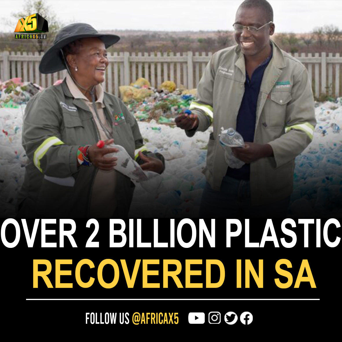 Over 2 billion plastic bottles recovered for recycling in SA