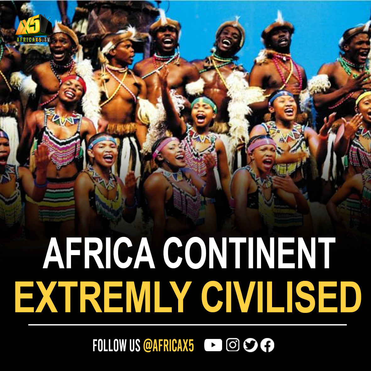 The entire African continent was an extremely civilized place by their own rich cultures, the time the first European travellers began discovering and later destroying her people and cultures.