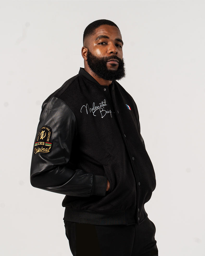 Made in Africa Varsity Jacket - Classic Black (LIMITED)